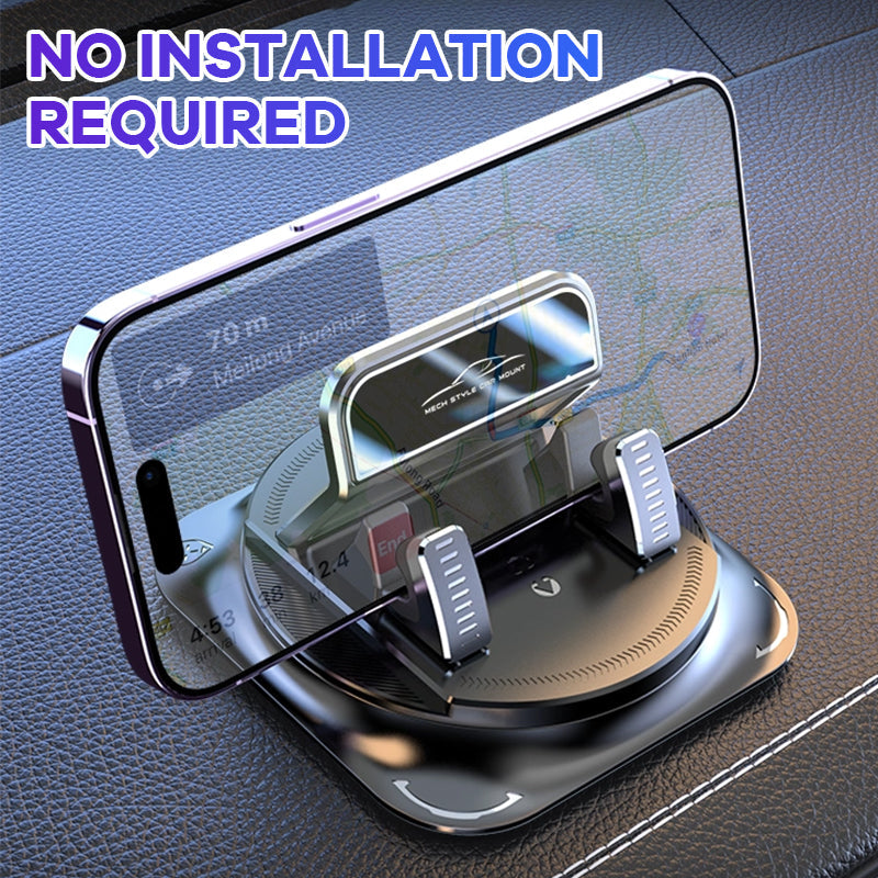 Universal Car Phone Mount 🚗 Vacuum-Seal Stability & 360° View 🔄