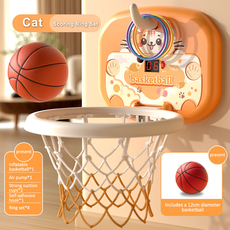 ๐ฅ 30% OFF ๐ Indoor Mini Basketball Hoop ๐ Suction Cup Fun Game for Kids & Toddlers โจ Develops Motor Skills & Focus