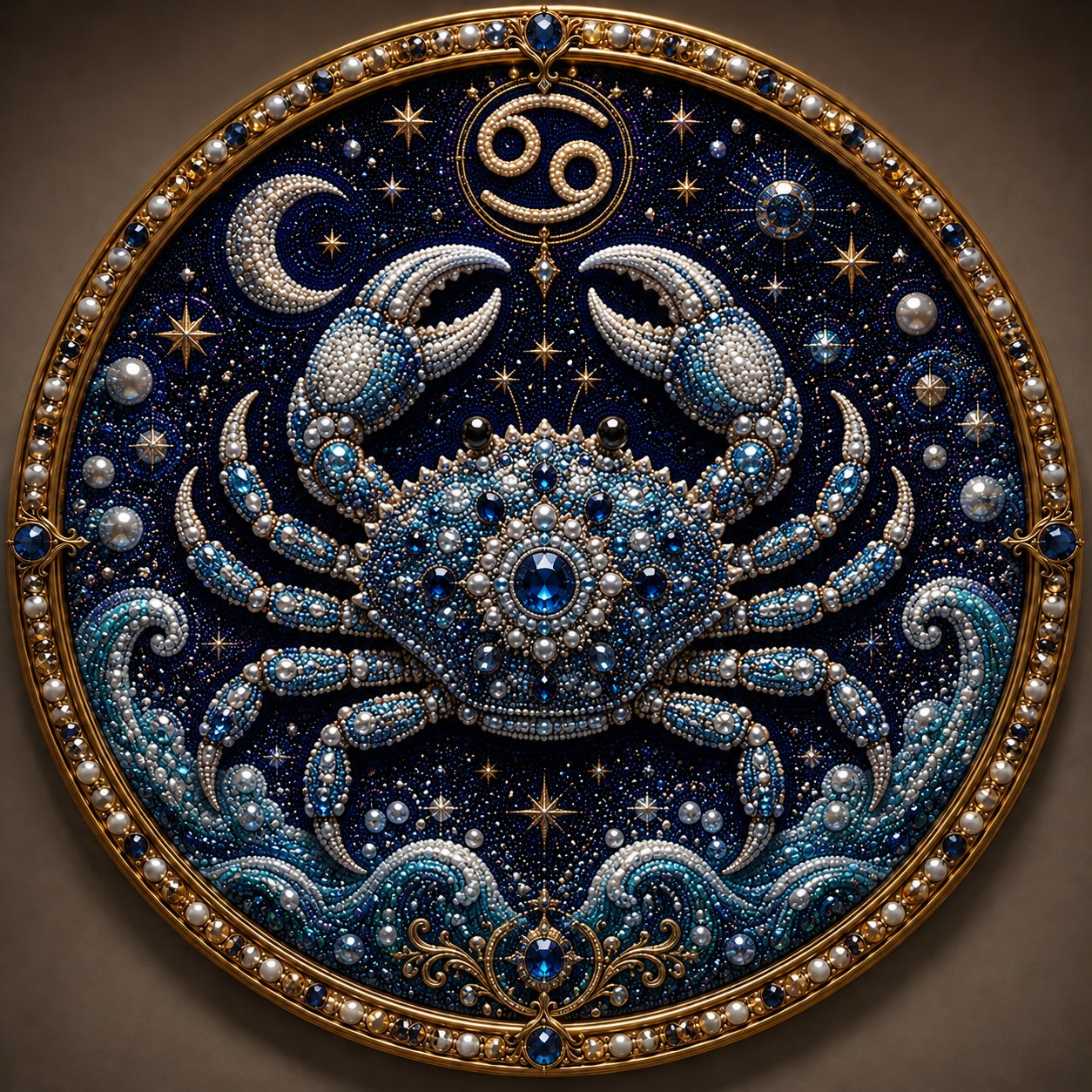 🎁 The Most Thoughtful Personal Gift: 3D Zodiac Gem & Pearl Art