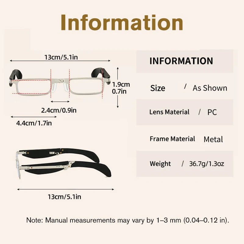 Compact Foldable Reading Glasses ✨ Blue Light Blocking Pocket Readers 👓