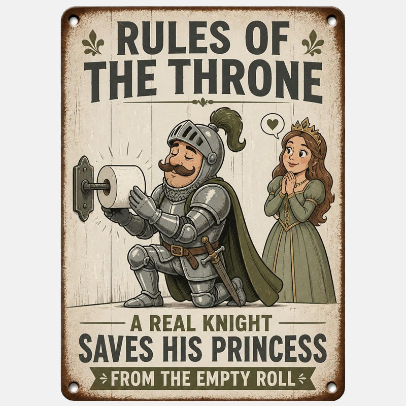 Never Argue Over Empty Rolls Again 🚽 Funny Toilet Paper Sign for Couples