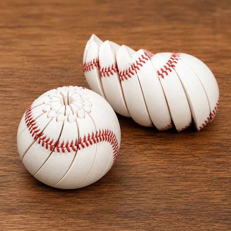 🔥 3D Mechanical Baseball Fidget Sphere ✨ Elite Sensory Stress Relief Desk Toy ⚾