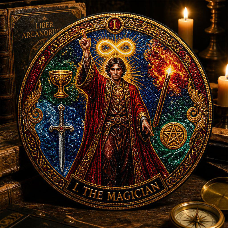✨ Sparkle Your Soul: 5D DIY Tarot Diamond Painting Kit for Relaxation & Sacred Decor 🔮