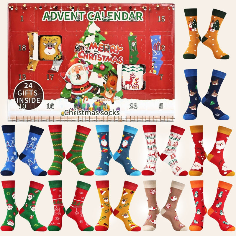 🎄 Make Every Morning Magical! 24-Day Christmas Sock Advent Box