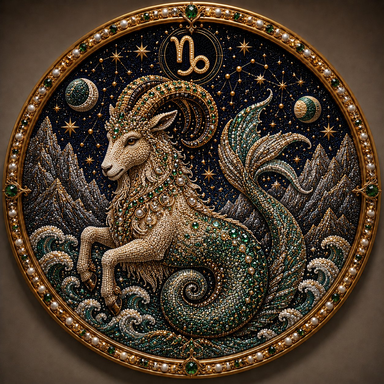 🎁 The Most Thoughtful Personal Gift: 3D Zodiac Gem & Pearl Art