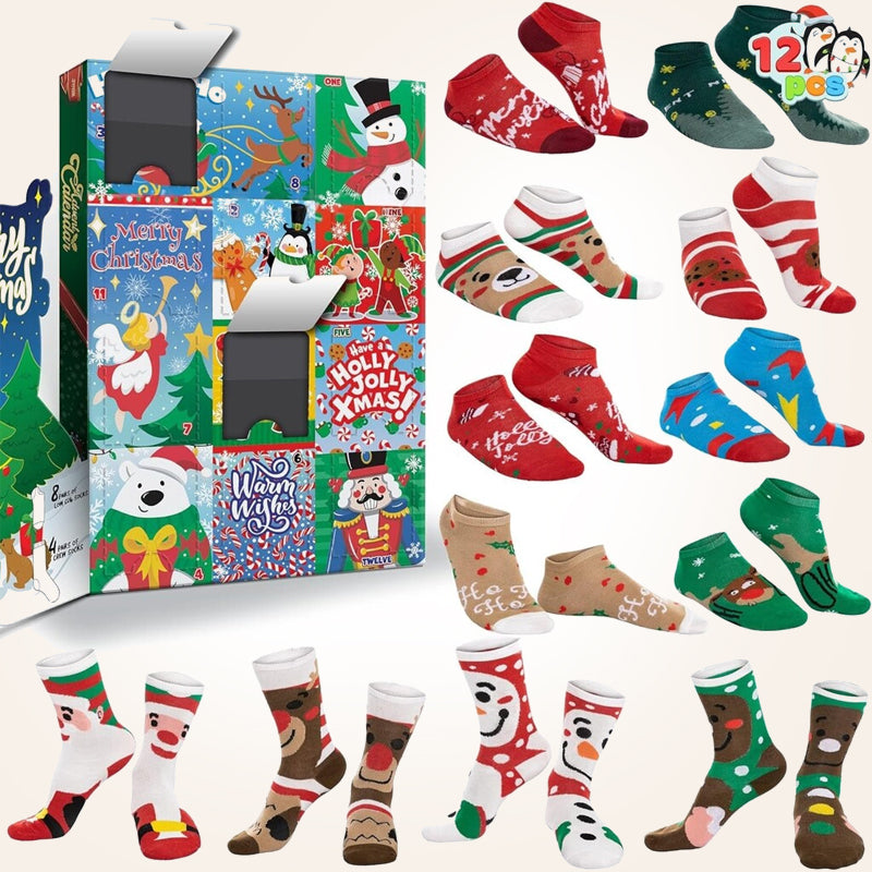🎄 Make Every Morning Magical! 24-Day Christmas Sock Advent Box