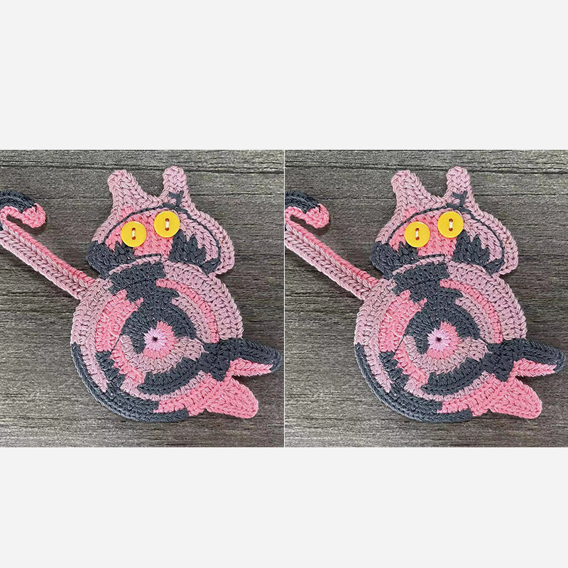 🐾 Handvirkade Underlägg "Kattstjärt" 😺 | Unikt & Gulligt – För den Perfekta Fikastunden! 💖