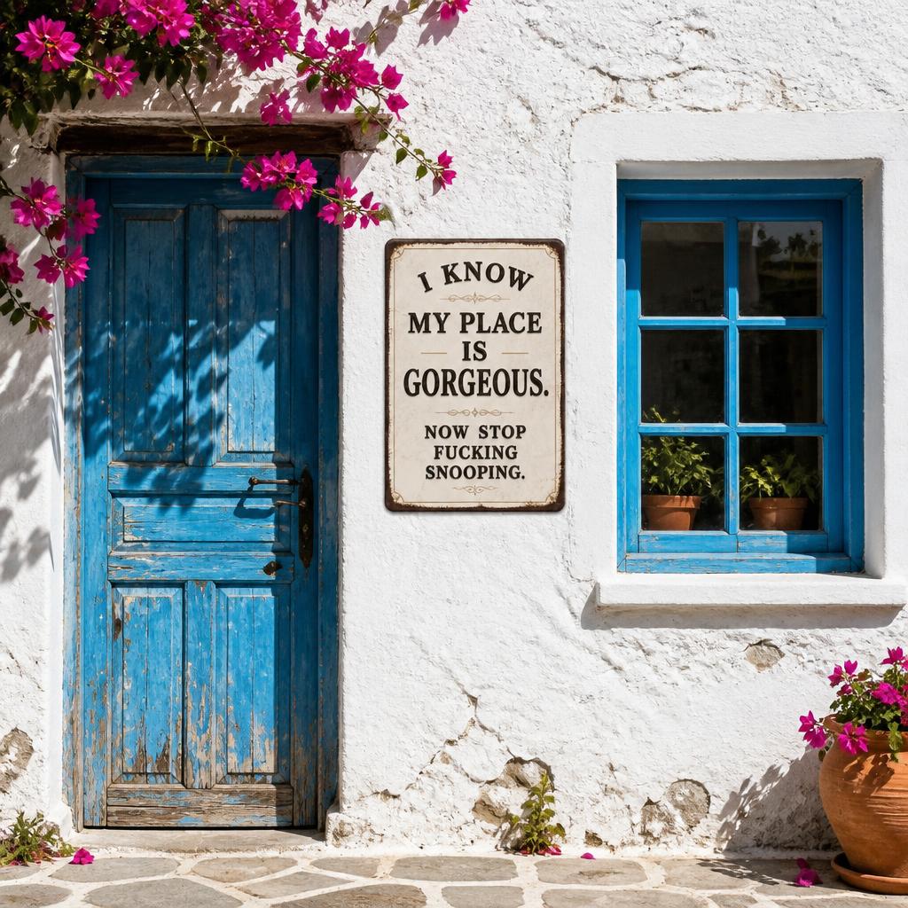🏡 Look Gorgeous, Tell Snoopers to Back Off! The Ultimate Cheeky Decor Your Wall Needs ✨
