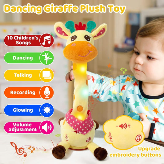 🎉 Bestseller Giraffe Plush Toy | Sings, Dances & Repeats What You Say (Interactive) 🦒🎶