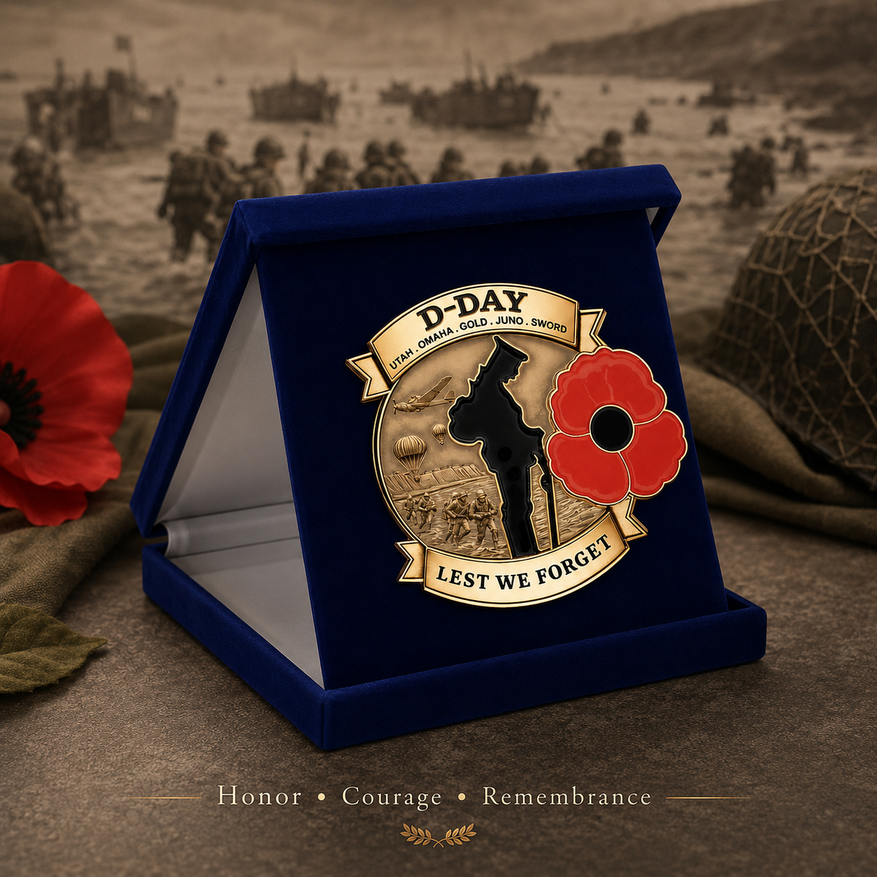 "All Gave Some, Some Gave All" 🌹 80th Anniversary Honor Brooch
