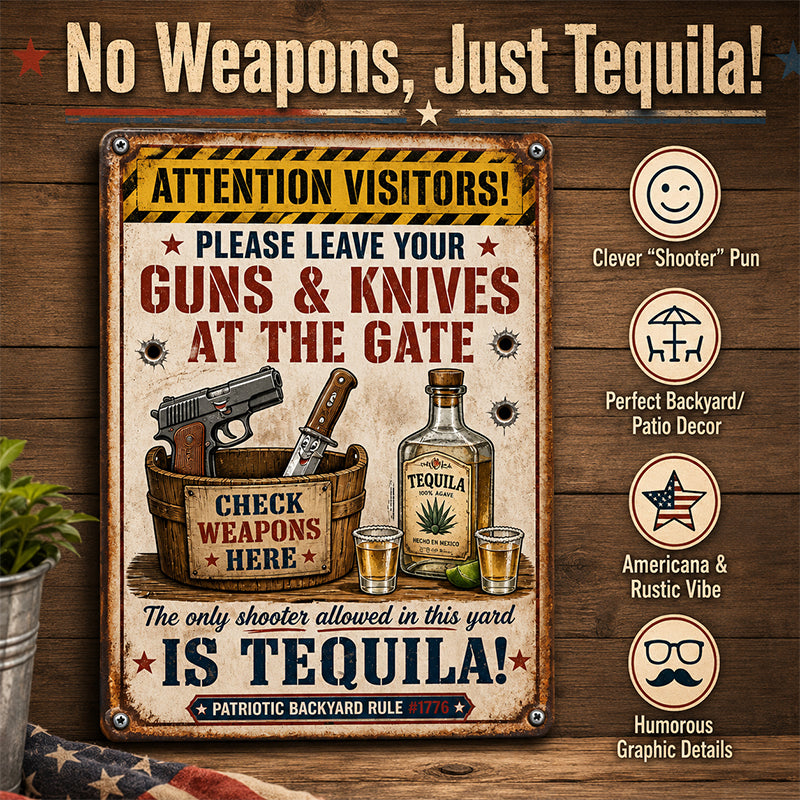 Make Your Guests Laugh Before They Even Step In! 😂🍹 | Tequila Zone Metal Sign