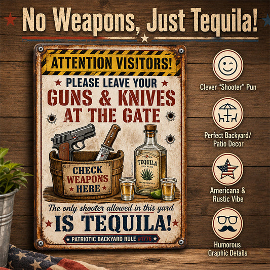 Make Your Guests Laugh Before They Even Step In! 😂🍹 | Tequila Zone Metal Sign