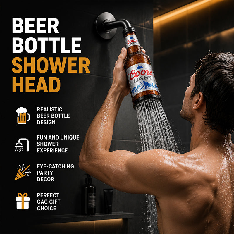 🍺 Beer Bottle Shower Head – The Ultimate Funny Gift for Beer Lovers! 🚿