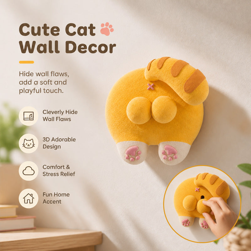 😂 Instant Smile Maker | 3D Cute Cat Butt Switch Cover — The Quirkiest Anti-Stress Home Decor That Sparks Pure Joy!