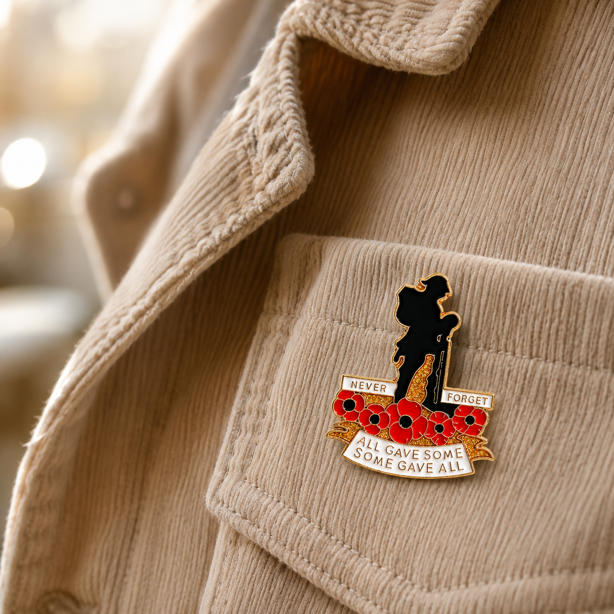 🌹 Honor Their Service | 111th Anniversary Red Poppy Brooch 🎖️