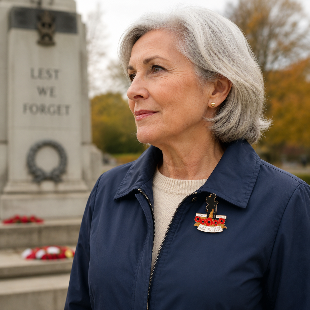 🌹 Honor Their Service | 111th Anniversary Red Poppy Brooch 🎖️