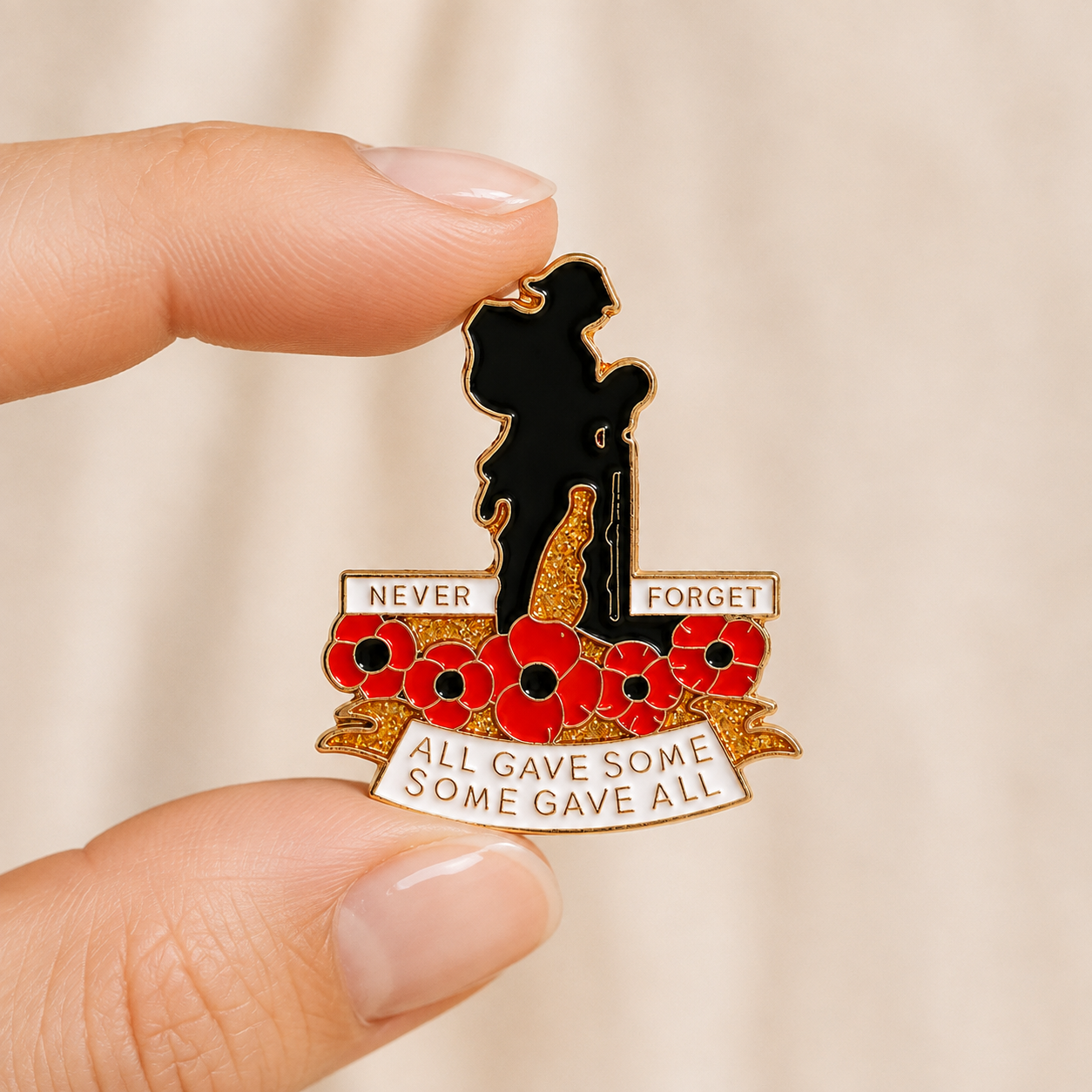 🌹 Honor Their Service | 111th Anniversary Red Poppy Brooch 🎖️