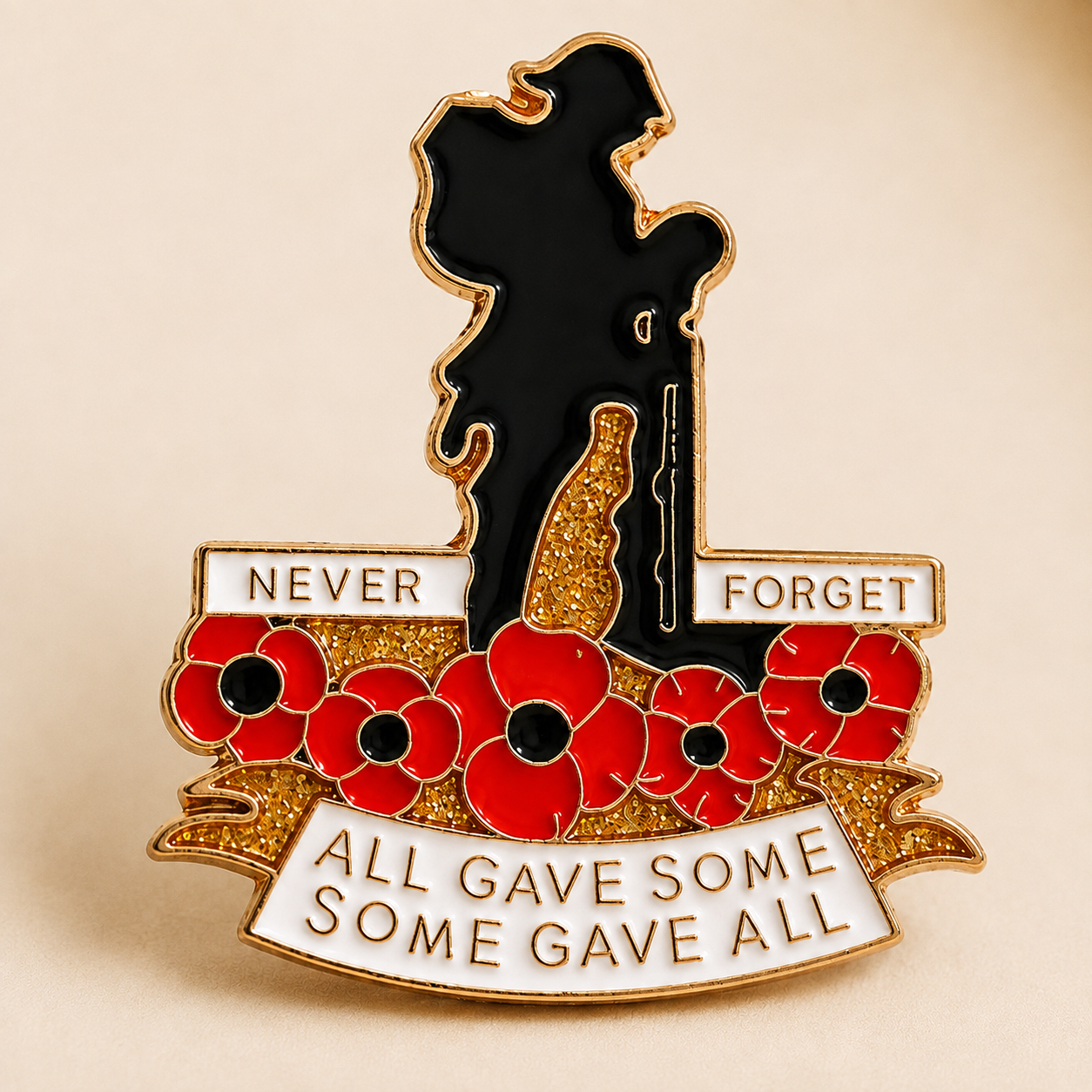 🌹 Honor Their Service | 111th Anniversary Red Poppy Brooch 🎖️