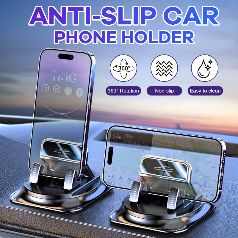 Universal Car Phone Mount 🚗 Vacuum-Seal Stability & 360° View 🔄