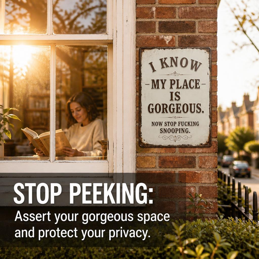 🏡 Look Gorgeous, Tell Snoopers to Back Off! The Ultimate Cheeky Decor Your Wall Needs ✨