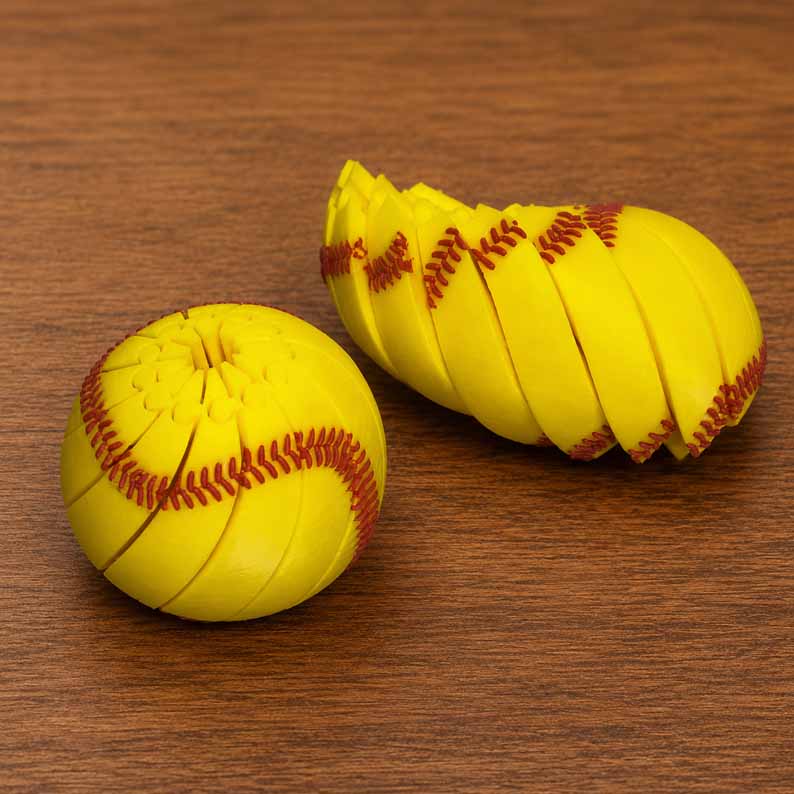 🔥 3D Mechanical Baseball Fidget Sphere ✨ Elite Sensory Stress Relief Desk Toy ⚾