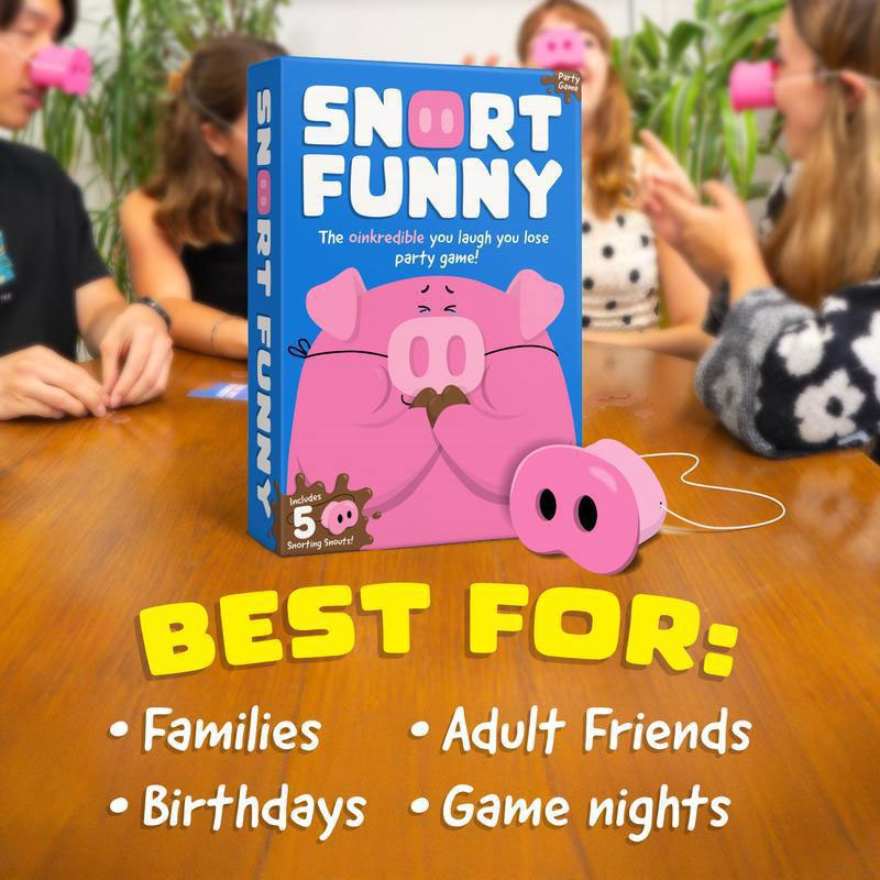 🎲 Family Game | Snort Funny: The "Laugh &You Lose" Party Game 🐷😂