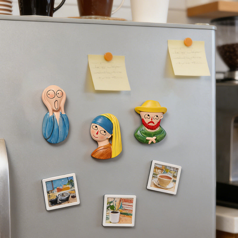 🎨 3D Fridge Magnets Featuring World-Famous Paintings 🖼️✨