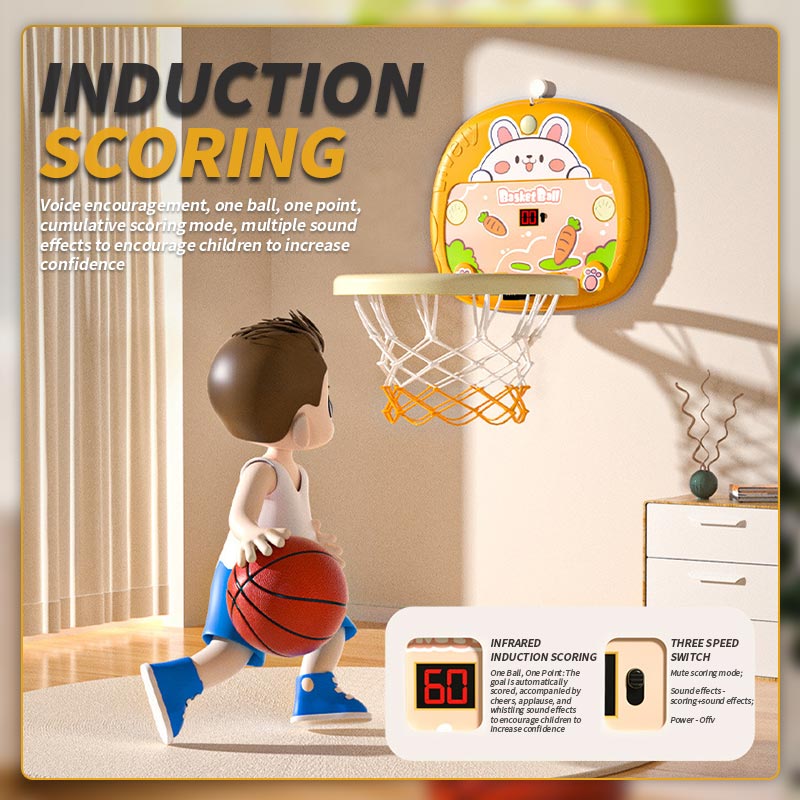 💥 30% OFF 🏠 Indoor Mini Basketball Hoop 🏀 Suction Cup Fun Game for Kids & Toddlers ✨ Develops Motor Skills & Focus