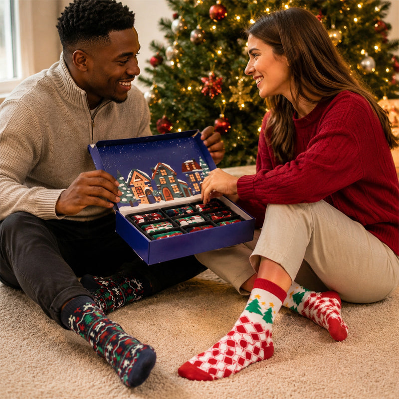 🎄 Make Every Morning Magical! 24-Day Christmas Sock Advent Box