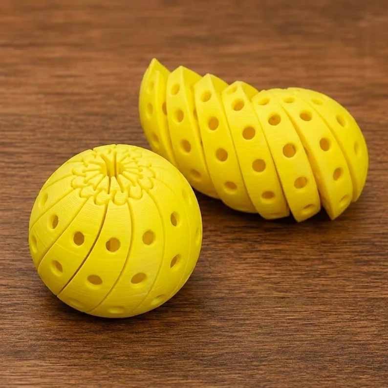 🔥 3D Mechanical Baseball Fidget Sphere ✨ Elite Sensory Stress Relief Desk Toy ⚾