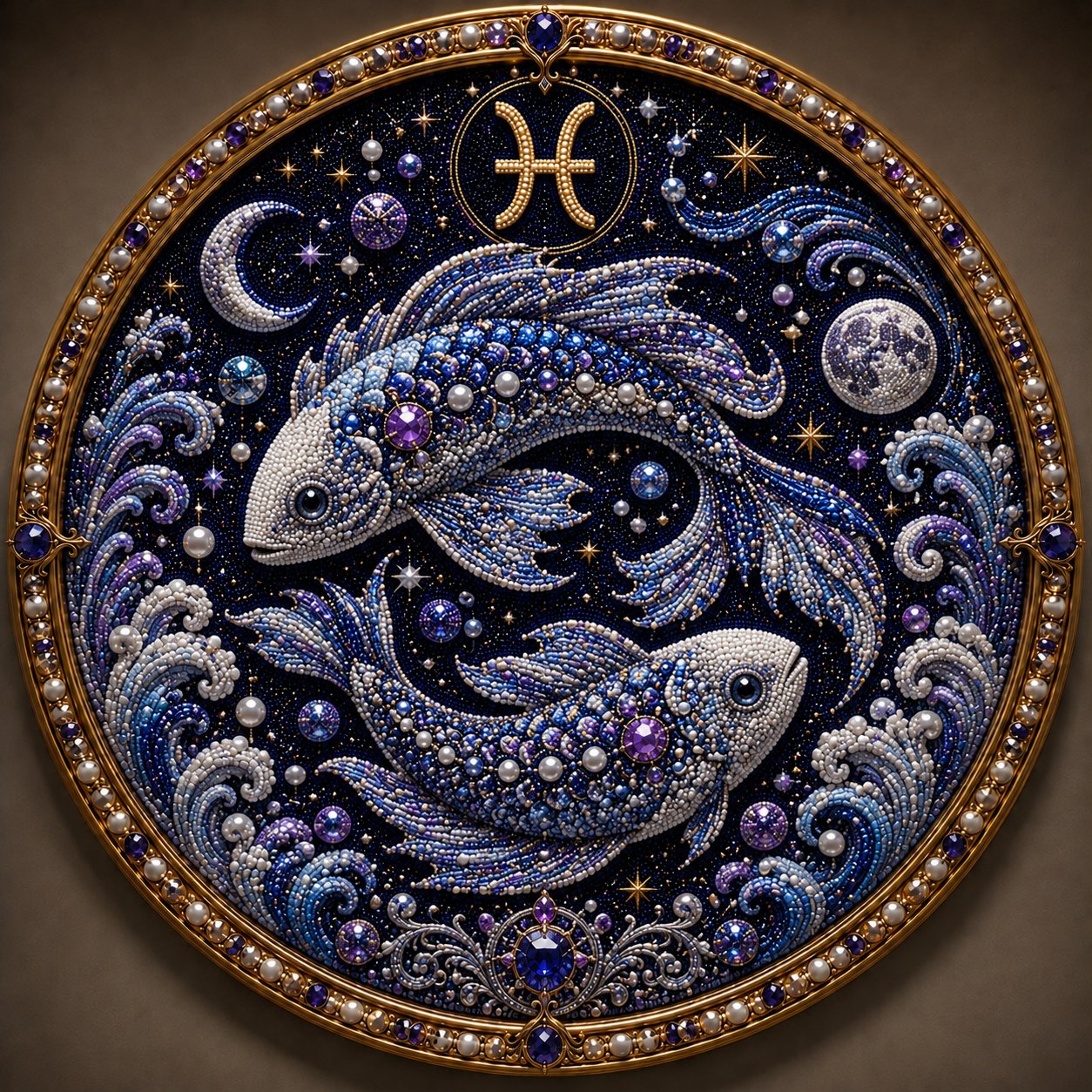 🎁 The Most Thoughtful Personal Gift: 3D Zodiac Gem & Pearl Art