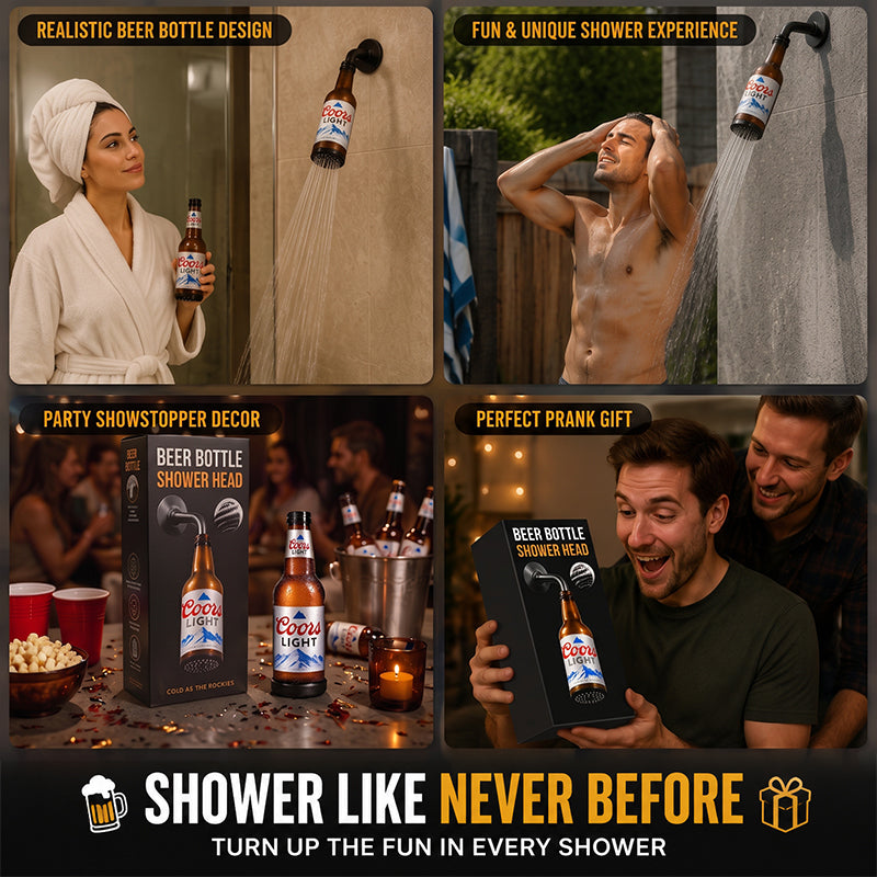 🍺 Beer Bottle Shower Head – The Ultimate Funny Gift for Beer Lovers! 🚿