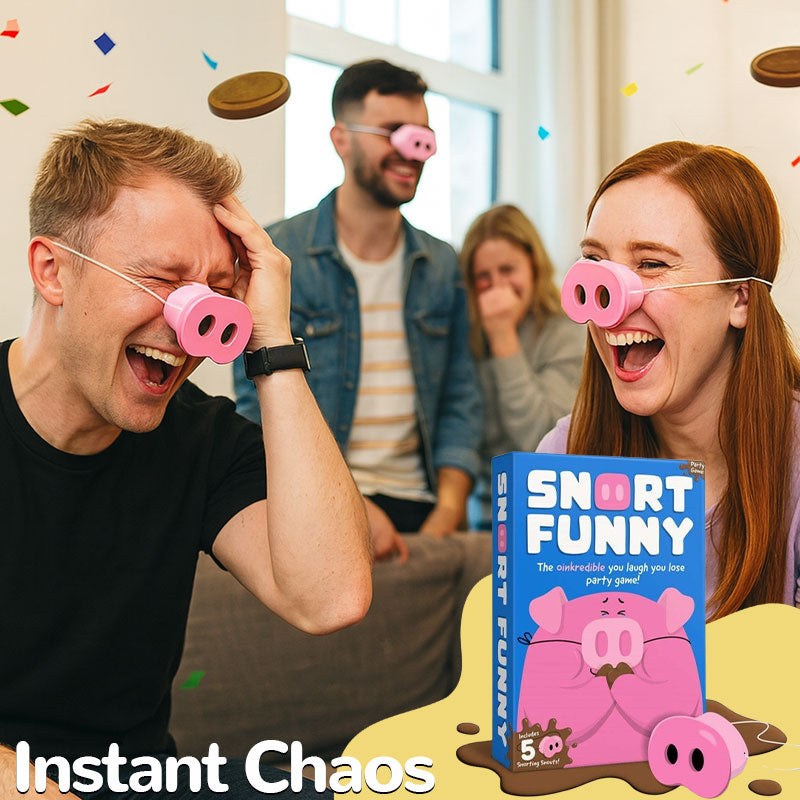 🎲 Family Game | Snort Funny: The "Laugh &You Lose" Party Game 🐷😂