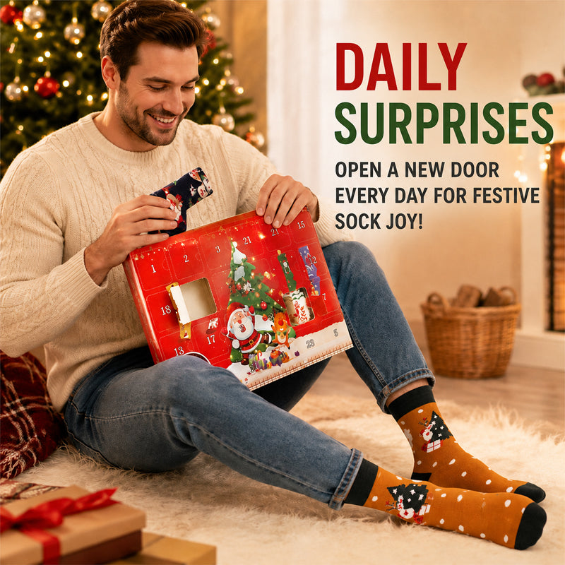 🎄 Make Every Morning Magical! 24-Day Christmas Sock Advent Box