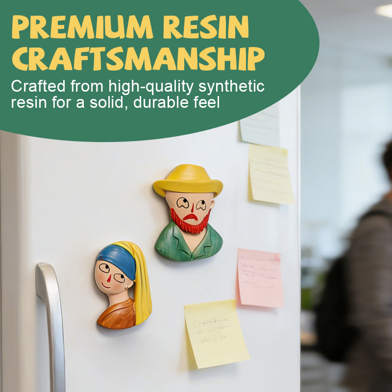 🎨 3D Fridge Magnets Featuring World-Famous Paintings 🖼️✨