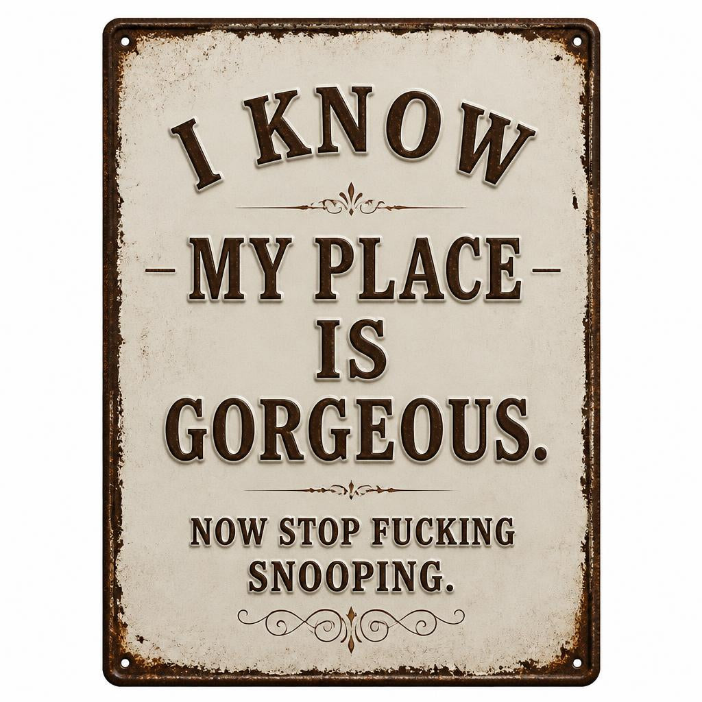 🏡 Look Gorgeous, Tell Snoopers to Back Off! The Ultimate Cheeky Decor Your Wall Needs ✨