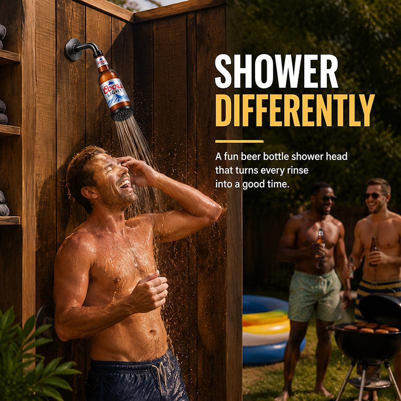 🍺 Beer Bottle Shower Head – The Ultimate Funny Gift for Beer Lovers! 🚿