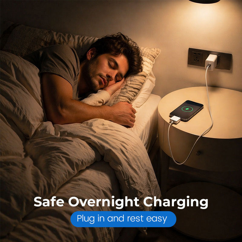 🌙 Sleep Better, Charge Smarter: The Ultimate Auto-Shutoff Charging Adapter ✨