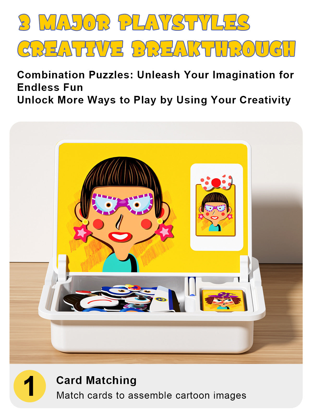 💥 50% OFF 🧩 Magnetic Face Puzzle | Creative Learning Toy 👶