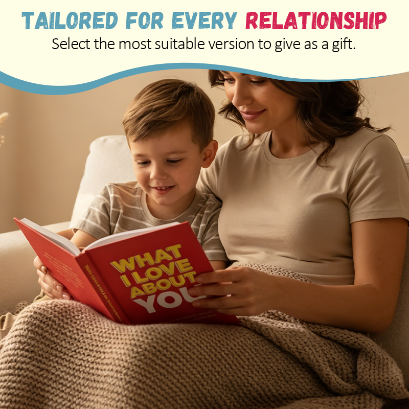"What I Love About You" Personalised Journal – Heartfelt Gift for Mum, Dad & Friends 📖✨