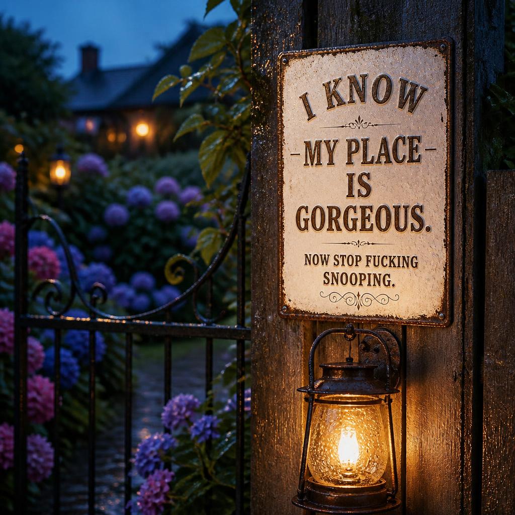 🏡 Look Gorgeous, Tell Snoopers to Back Off! The Ultimate Cheeky Decor Your Wall Needs ✨