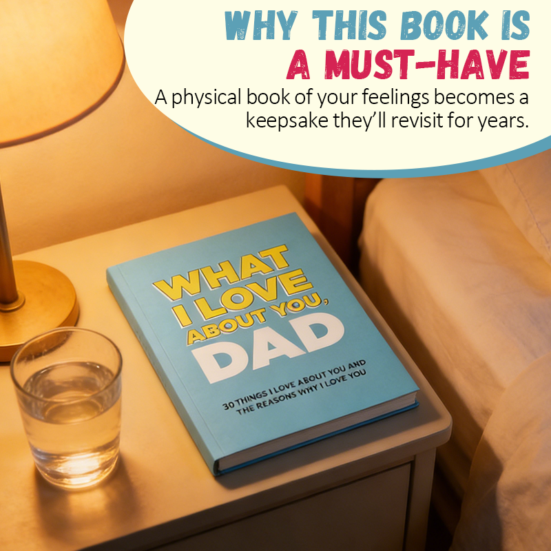 "What I Love About You" Personalised Journal – Heartfelt Gift for Mum, Dad & Friends 📖✨