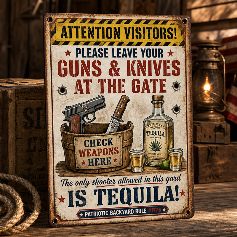 Make Your Guests Laugh Before They Even Step In! 😂🍹 | Tequila Zone Metal Sign