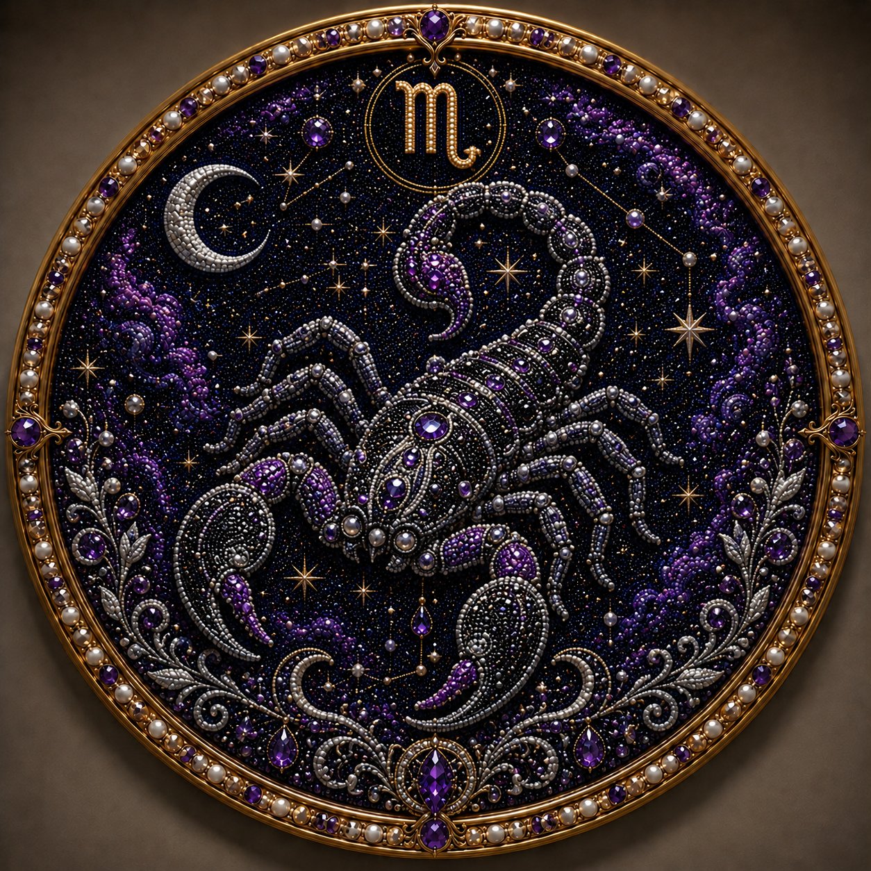 🎁 The Most Thoughtful Personal Gift: 3D Zodiac Gem & Pearl Art