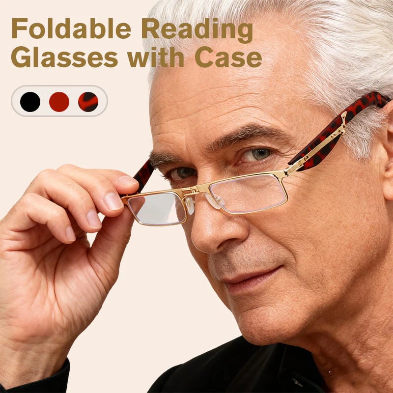Compact Foldable Reading Glasses ✨ Blue Light Blocking Pocket Readers 👓