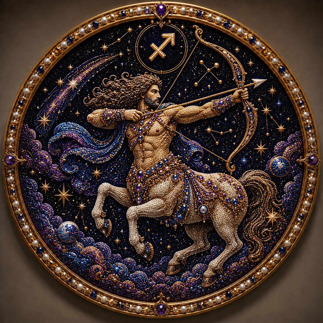 🎁 The Most Thoughtful Personal Gift: 3D Zodiac Gem & Pearl Art