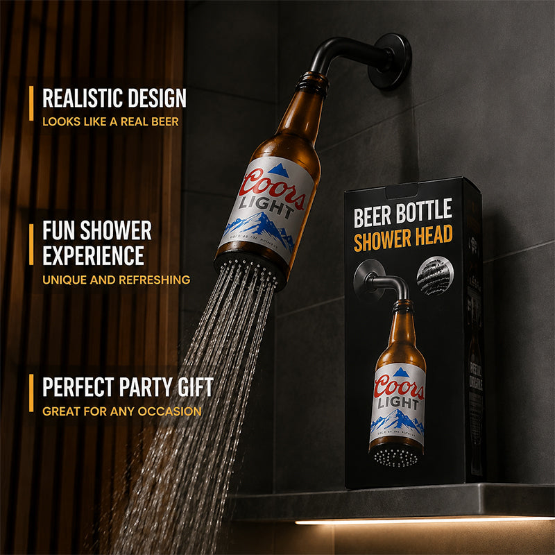 🍺 Beer Bottle Shower Head – The Ultimate Funny Gift for Beer Lovers! 🚿