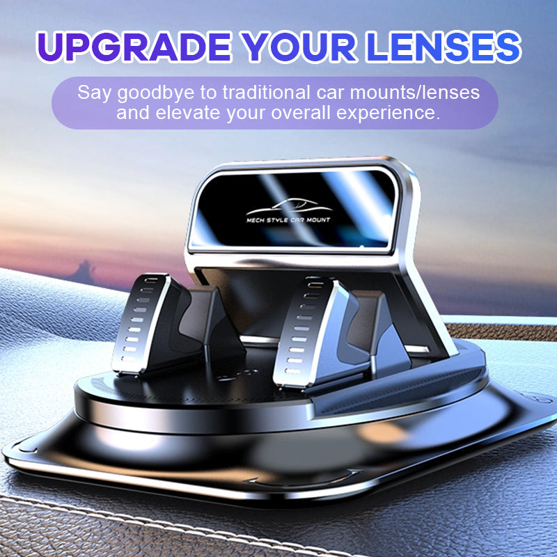 Universal Car Phone Mount 🚗 Vacuum-Seal Stability & 360° View 🔄