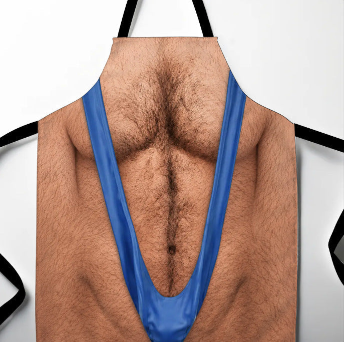 Steal the Show at Every BBQ! 😂 Funny 3D Hairy Chest Apron