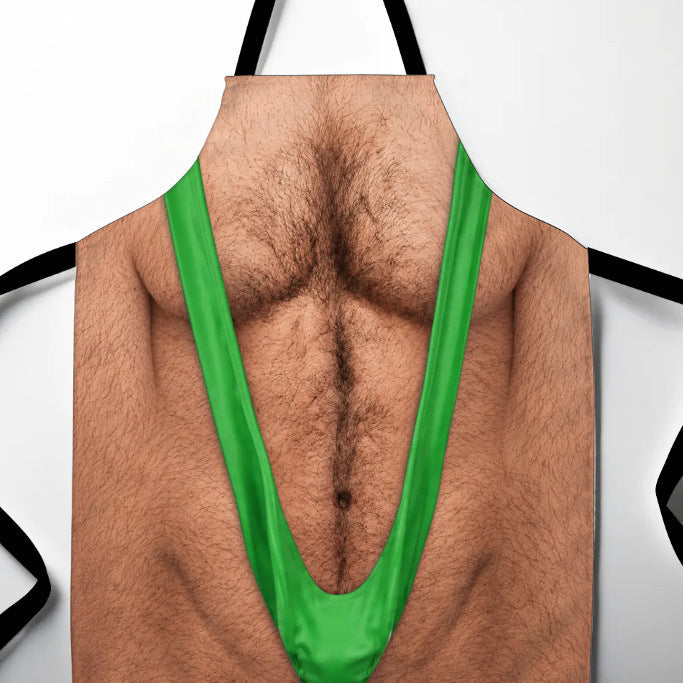 Steal the Show at Every BBQ! 😂 Funny 3D Hairy Chest Apron